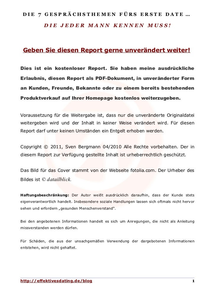Mann kennenlernen gesprächsthemen